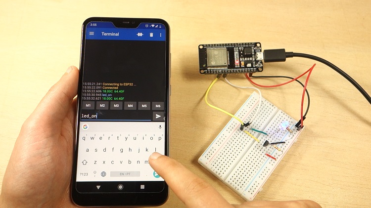 Testing ESP32 Bluetooth Classic Project Code Example