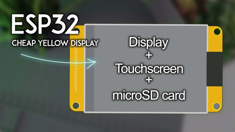 ESP32 CYD Cheap Yellow Display Board How to use Display, Touchscreen and MicroSD Card Simultaneously