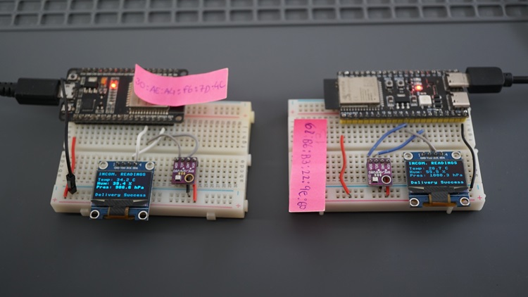 ESP32 Exchange BME280 Sensor Readings via ESP-NOW