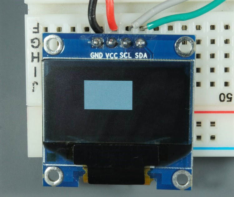 Raspberry Pi Pico Arduino OLED Display Filled