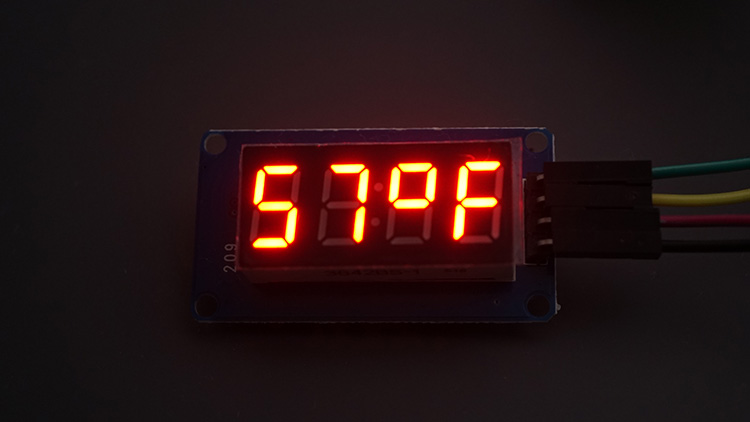 ESP32 with TM1637 Display - Show temperature in Fahrenheit