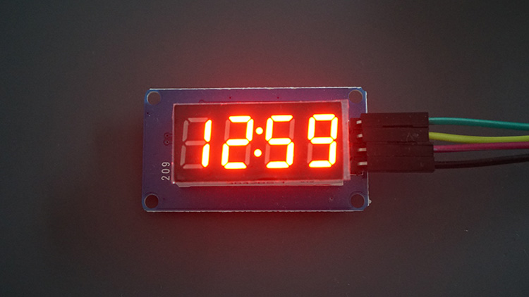 RPi Pico TM1637 Display Demo . Display Time