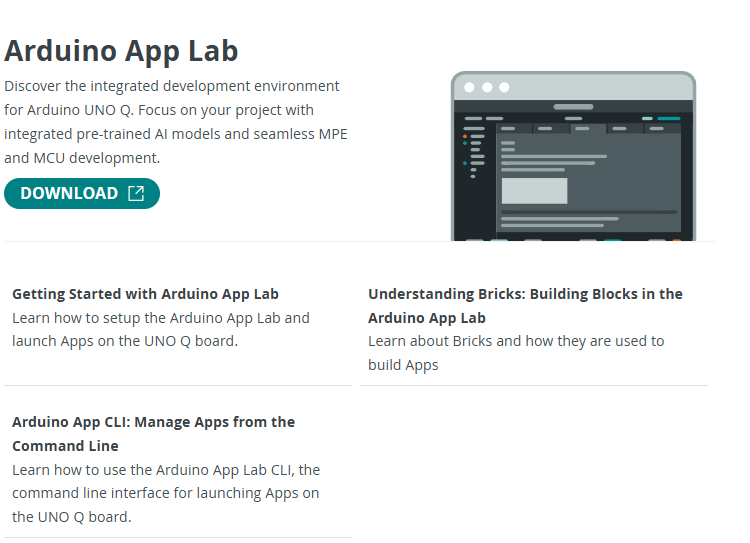 Download the Arduino App Lab