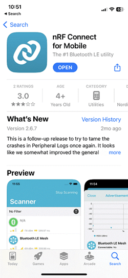 nRF Connect for Mobile App