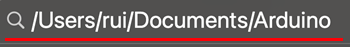 Open the Arduino IDE 2 Folder Mac OS