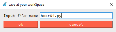 Save HC-SR04 Library Upycraft IDE